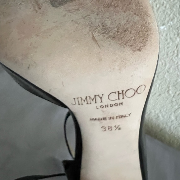 Jimmy Choo Lucy Mix Crystal D’Orsay Pumps Shoes 38.5 - Picture 13 of 15